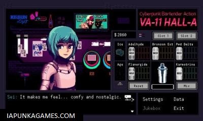 VA-11 Hall-A: Cyberpunk Bartender Action Screenshot 1, Full Version, PC Game, Download Free